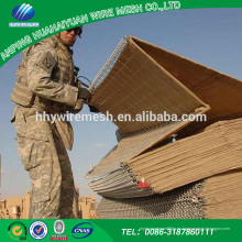 Aplicaciones militares de malla de alambre de alta calidad china hesco barrera